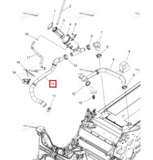 1263043 Шланг Системы Охлаждения Для Polaris AXYS 1262669, 1262893