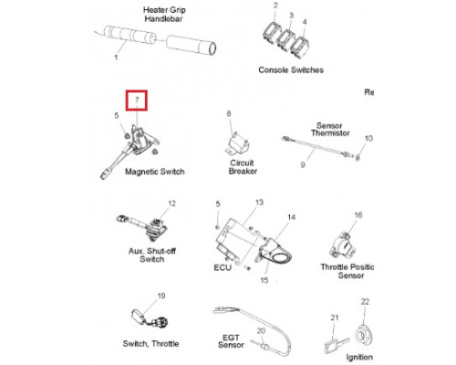 SM-01450 SPI Реле Стартера Для Polaris 2410437, 3086236, 4011334, 4012358