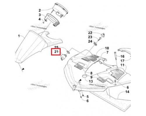 SM-01550 SPI Замок Зажигания Для Arctic Cat 0609-910