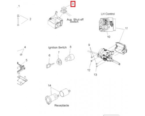 SM-01562 SPI Кнопка Выключения Двигателя Для Polaris 4011280, 4013379