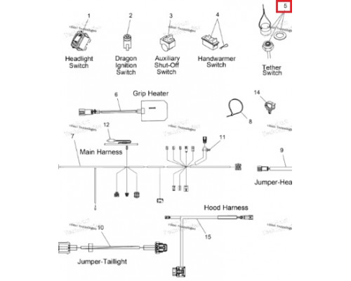 SM-01573 SPI Чека Безопасности Для Polaris 2874379, 4010187, 4010849, SM-01567