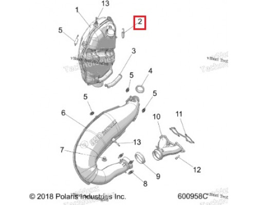 SM-02012 SPI Пружина Крепления Глушителя Для Polaris 7042029, 7642029
