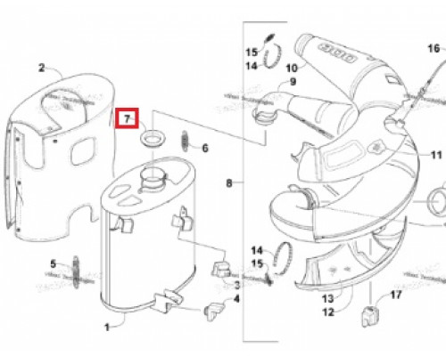 SM-02040 SPI Уплотнительное Кольцо Глушителя Для Arctic Cat 1612-619