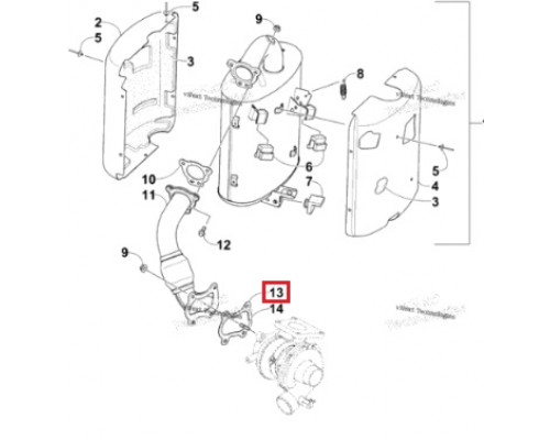 SM-02049 SPI Прокладка Выпускной Системы Для Arctic Cat 2612-701