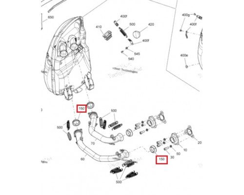 SM-02062 SPI Уплотнительное Кольцо Глушителя Для Ski Doo 514054807