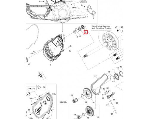 SM-03047 SPI Сальник КПП Верхний Для Ski Doo 415049300