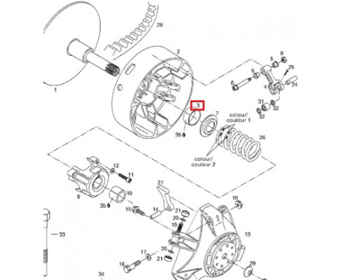 SM-03104A SPI Втулка Вариатора Для Ski Doo 417004201