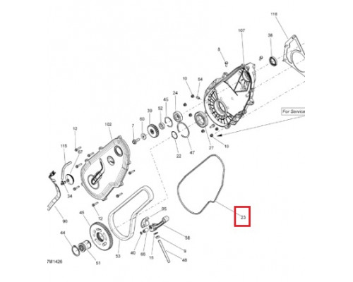 SM-03347 SPI Прокладка Крышки КПП Для Ski Doo 293300130
