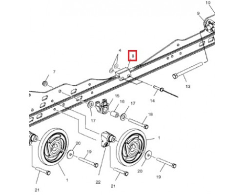 SM-04097 SPI Демпфер Полоза Для Polaris 5521498