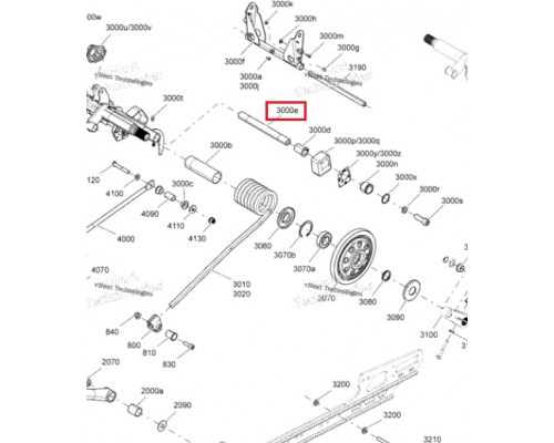 SM-04147 SPI Вал Задней Подвески Для Ski Doo 503192981
