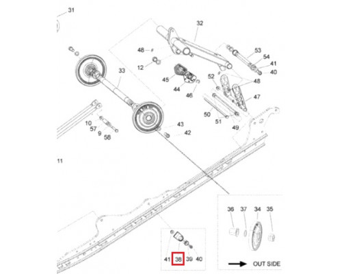 SM-04300 SPI Упор Пружины Задней Подвески Для Ski Doo 503191183