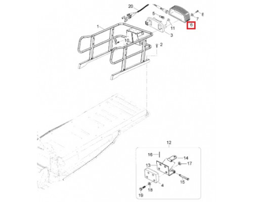 01-104-05 SPI Плафон Заднего Фонаря Для Ski Doo 414513700