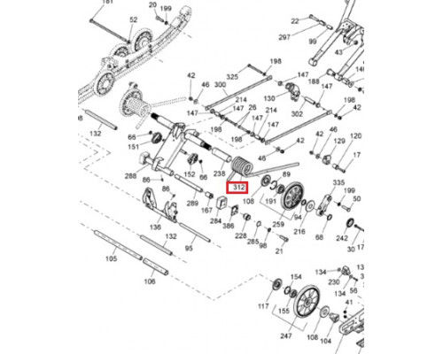 SM-04353L-1 SPI Пружина Задней Подвески Левая Для Ski Doo 503192136, 503193158