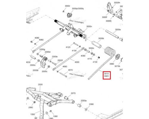 SM-04353R-1 SPI Пружина Задней Подвески Правая Для Ski Doo 503192137, 503193159