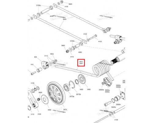 SM-04354R SPI Пружина Задней Подвески Правая Для Ski Doo 503192104