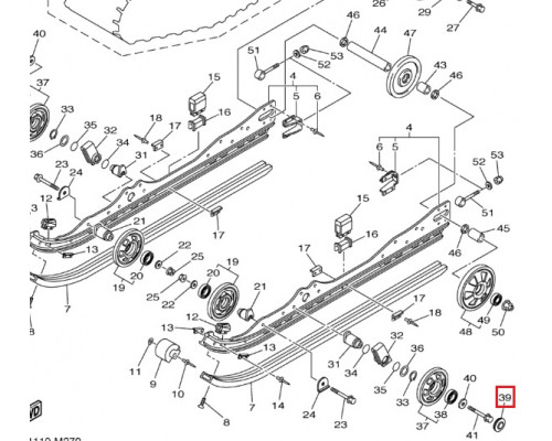 SM-04430 SPI Заглушка Ролика Гусеницы Для Yamaha 8HF-47317-00-00