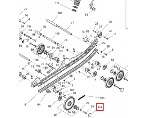 SM-04431 SPI Заглушка Ролика Гусеницы Для Ski Doo 503192771