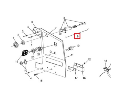 SM-05085 SPI Тросик Подсоса Для Polaris Widetrak LX 7080290, 7080286, 7081402