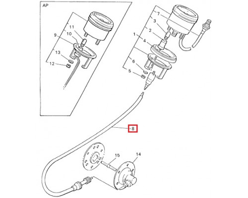 SM-05105 SPI Тросик Спидометра Для Yamaha VK 540 8H4-83560-00-00
