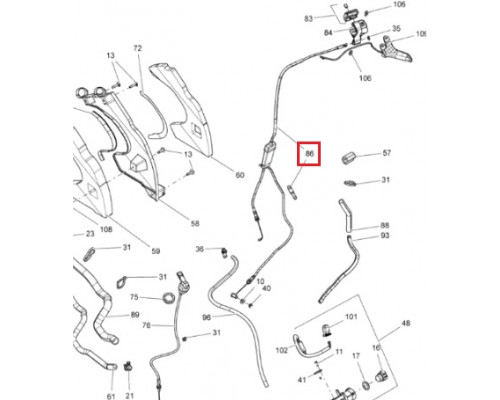 SM-05179 SPI Тросик Газа Для Ski Doo 512060893, 512060677, 512060412, 512060547
