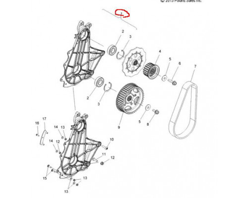 1332998 Крышка Коробки Передач Для Polaris PRO RMK
