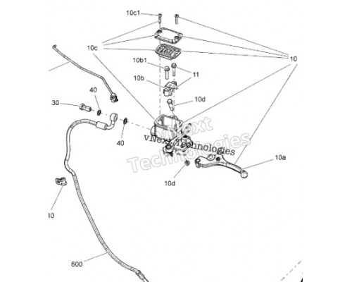SM-05404 SPI Ремкомплект Тормозного Цилиндра Для Ski Doo 507032478, 507032598