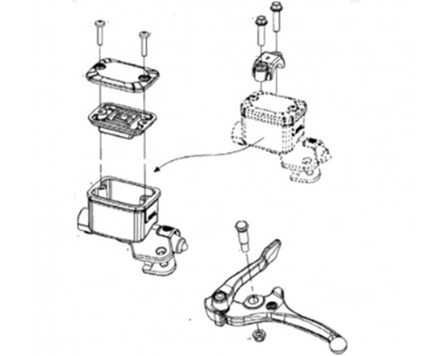 SM-05404 SPI Ремкомплект Тормозного Цилиндра Для Ski Doo 507032478, 507032598