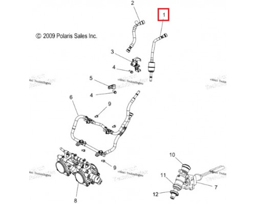 SM-07136 SPI Топливный Фильтр Для Polaris 2008-2011 2520771