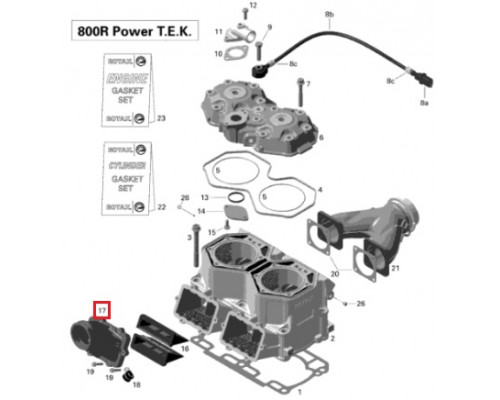 SM-07162 SPI Впускной Патрубок Карбюратора Для Ski Doo 420667470, 420667472
