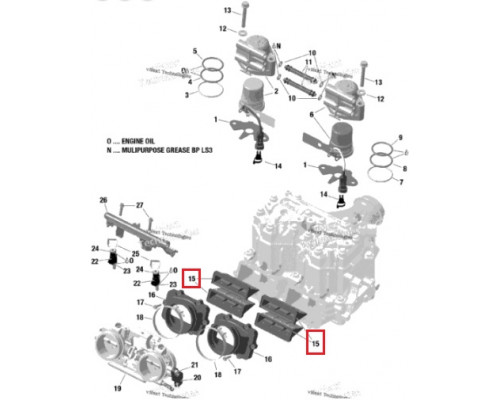 SM-07181 SPI Ремкомплект Лепесткового Впускного Клапана Для Ski Doo 420924792, 420924794, 420924798