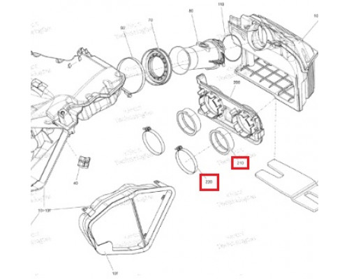 SM-07187 SPI Впускной Патрубок Для Ski Doo 508000501, 508000162, 508000346