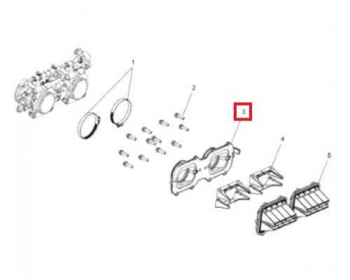 SM-07188 SPI Впускной Патрубок Карбюратора Для Polaris 1203383, 1203864