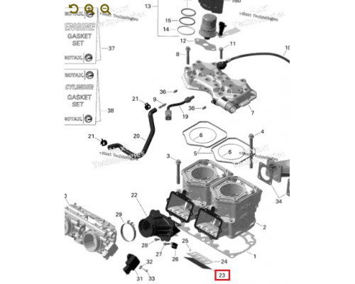 SM-07302A SPI Ремкомплект Лепесткового Впускного Клапана Для Ski Doo 420924680