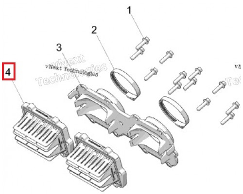 SM-07306 SPI Ремкомплект Лепесткового Впускного Клапана Для Polaris 850 2207948, 1205639