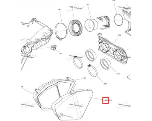 SM-07556 SPI Воздушный Фильтр Для Ski Doo 415129377