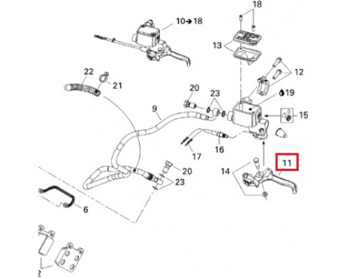 SM-08064 SPI Курок Тормоза Для Ski Doo 507032268