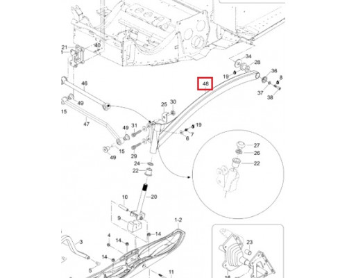 SM-08122R SPI Продольный Рычаг Правый Для Ski Doo 605250462, M5248252, 605251768