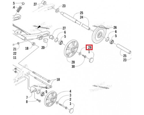 SM-08185-1 SPI Шайба Подвески Для Arctic Cat 0623-664