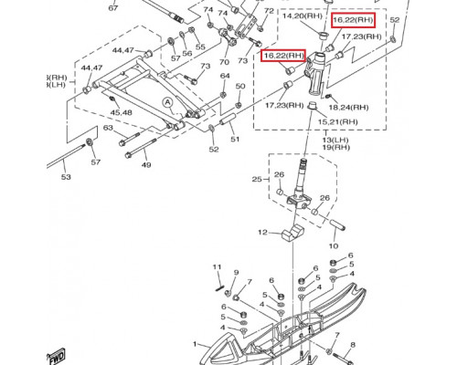 SM-08600-1 SPI Втулка Передней Подвески Для Yamaha 90381-15N50-00