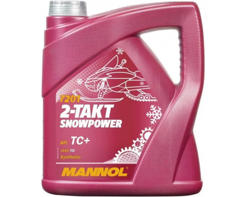 1431 MANNOL SNOWPOWER Моторное Синтетическое 2Т Двухтактное Масло 4 Литра