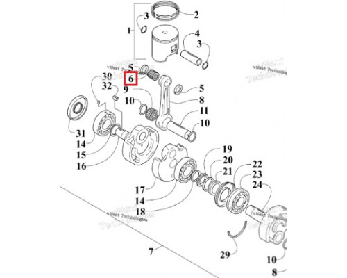 SM-09357-1 SPI Игольчатый Подшипник Для Arctic Cat BEARCAT 570 3005-993