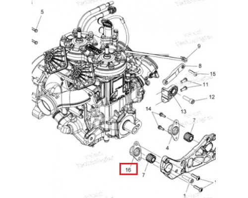 SM-09570 SPI Подушка Двигателя Для Polaris 3022712, 3023292, 3023290, 3022697