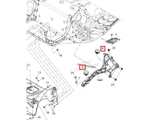 SM-09582 SPI Подушка Двигателя Для Ski Doo 512060295, SM-04270