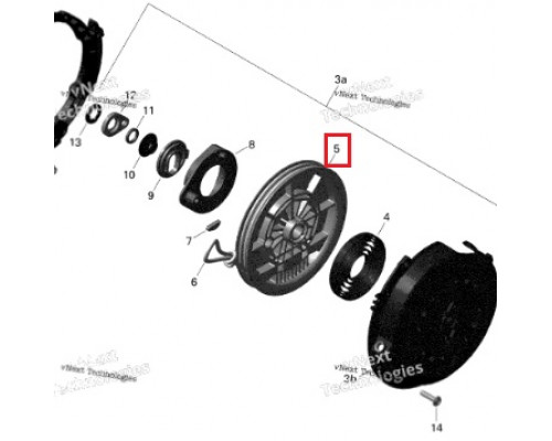 SM-11020D SPI Барабан Ручного Стартера Для Ski Doo 420852480