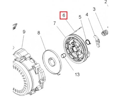 SM-11033B SPI Веревка Ручного Cтартера Для Polaris 3040169