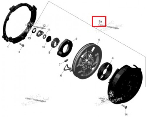 SM-11035 SPI Ручной Стартер В Сборе Для Ski Doo 420890175