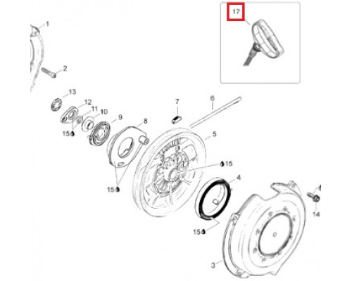 SM-12167 SPI Ручка Стартера Черная Для Ski Doo 512059503, 572084400, 572111208