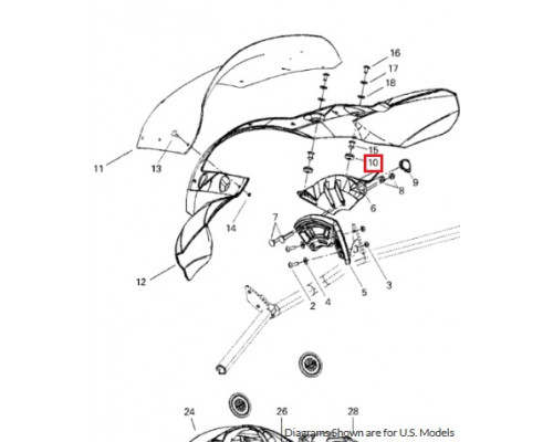 SM-12512 SPI Втулка Резиновая Для Ski Doo 517302841