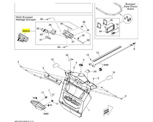 SM-12566 SPI Фаркоп Для Ski Doo