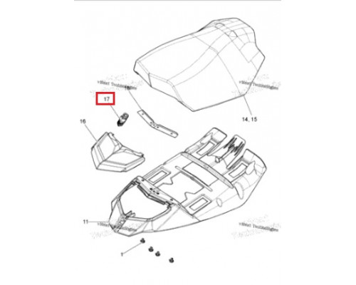 SM-12804 SPI Ремень Крепления Бардачка Сиденья Для Ski Doo 510005623